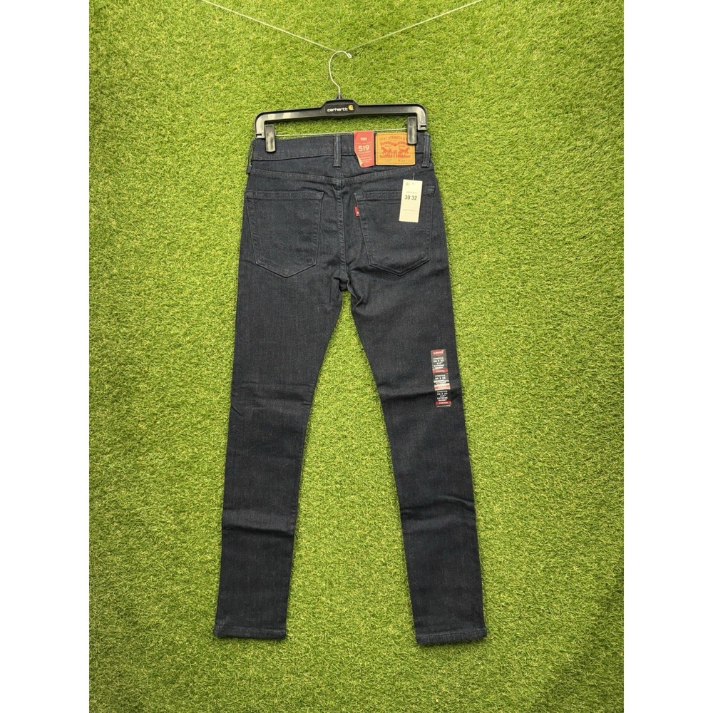 Levis 519 Jeans Mens 30x32 Extreme Skinny Stretch Sits Below Waist Dark Wash NWT
